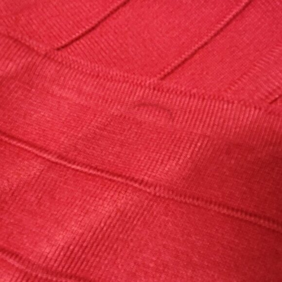 SPICY sugar body con figure hugging bandage red dress size M size L size XL - - Picture 7 of 12